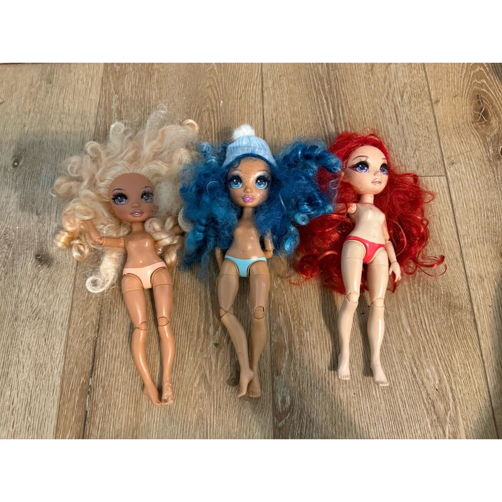 Lot of 3 Rainbow High Dolls